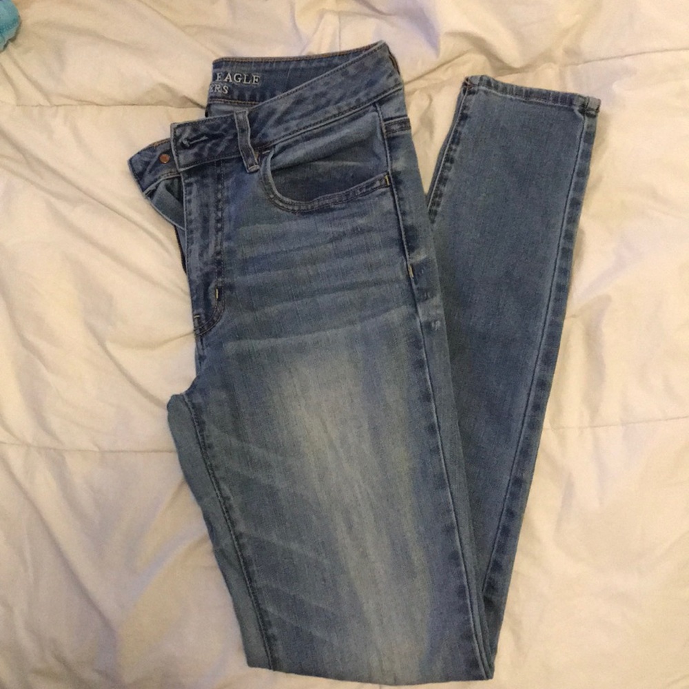 American Eagle 8 Long Hi Rise Jeans